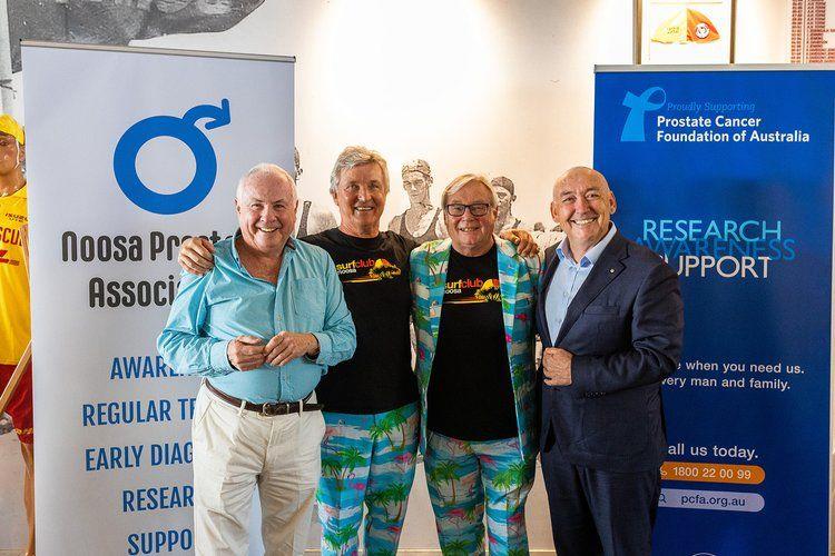 A group of 4 men at the Noosa Prostate Association 2023 Fundraiser 